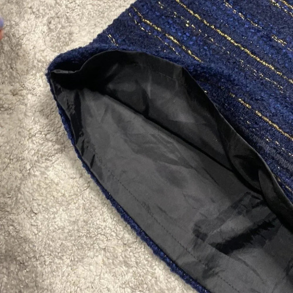 Blue and Gold The LOFT Mini Skirt - Picture 3 of 5